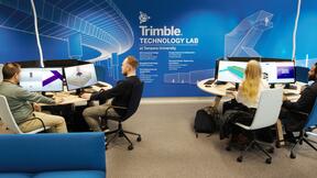 Trimble Technology Lab Tampereen yliopistolla. 