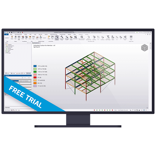 Tekla Structural Designer display