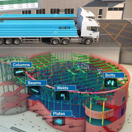 Tekla PowerFab komplett och uppkopplad ståltillverkningshantering