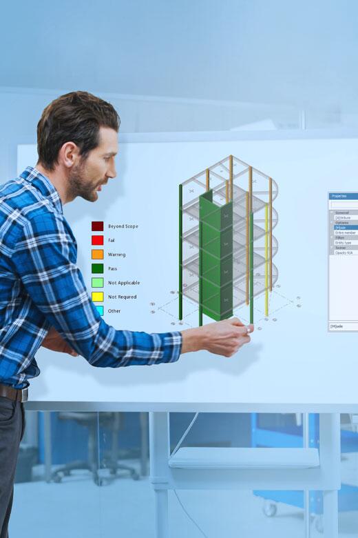 Tekla Structural Designeri tarkvara Drift-parandused suurel ekraanil