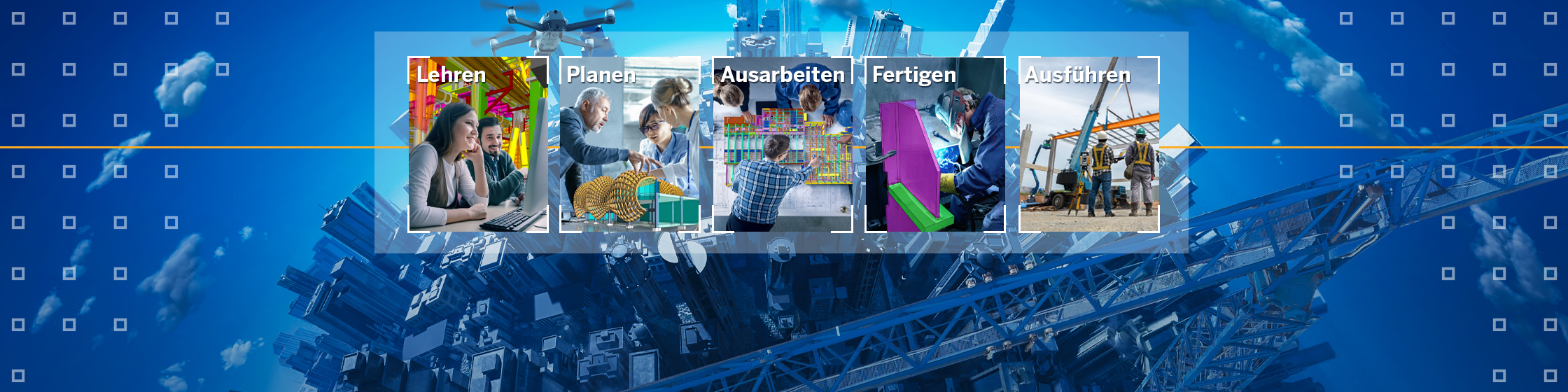 Lehren, Entwerfen, Detaillieren, Fertigen und Konstruieren mit Tekla-Software von Trimble.