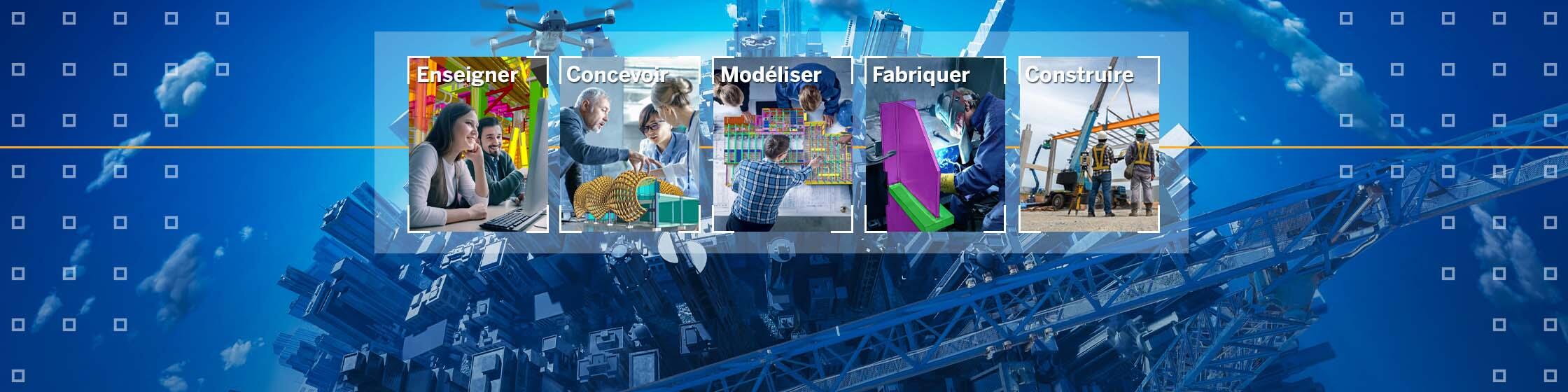 Enseignez, concevez, modélisez, fabriquez et construisez avec le logiciel Tekla de Trimble.