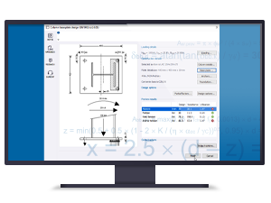 Desain sambungan Tekla Tedds