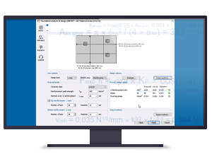 Desain fondasi Tekla Tedds