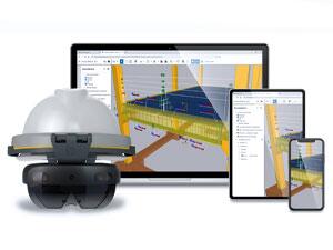 Trimble Connect für Desktop, Tablet, Handy & Daten-Brille