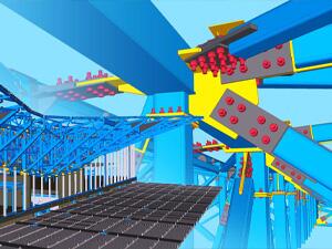 Detailed Tekla steel model 