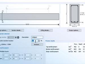 Precast concrete beam design