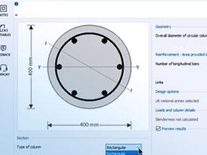 RC column design