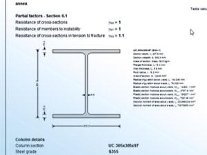 Steel column design