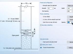 Timber frame racking panel design