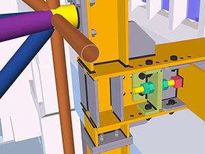 Bonatzbau - Detail-Ansicht, Tekla-Modell