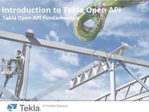 Курс по основам разработки в Tekla Open API
