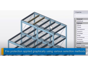 Fireproofing in Tekla Structural Designer