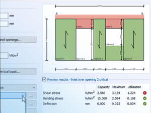 Cross-laminated wall panel design in the section