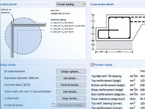 Tekla Tedds RC raft foundation design