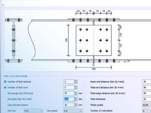 Steel beam splice design