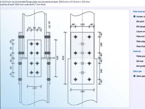 Steel column splice design