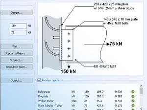 Steel to concrete connection