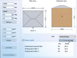 Tekla Tedds timber racking loads