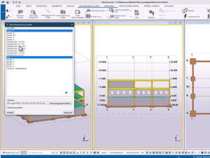 Oberfläche der BIM-Software Tekla Structures