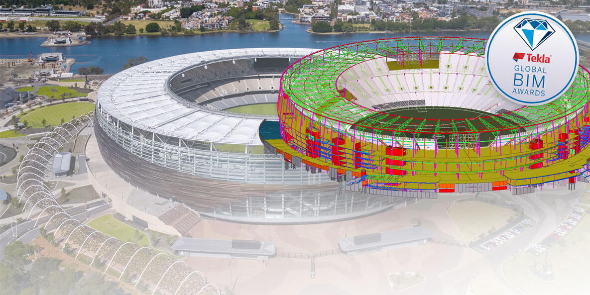 Optus Stadium: Proyecto ágil de software BIM completado antes de lo previsto
