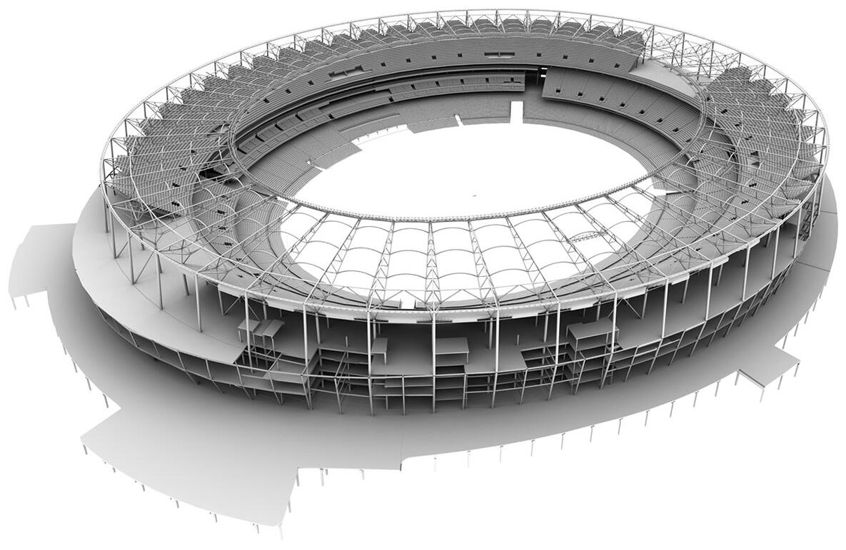 Optus Stadium: Proyecto ágil de software BIM completado antes de lo previsto