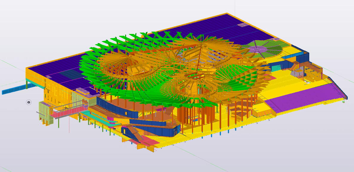 World of Volvo – ett konstruktionsmässigt mästerstycke modellerat i Tekla Structures