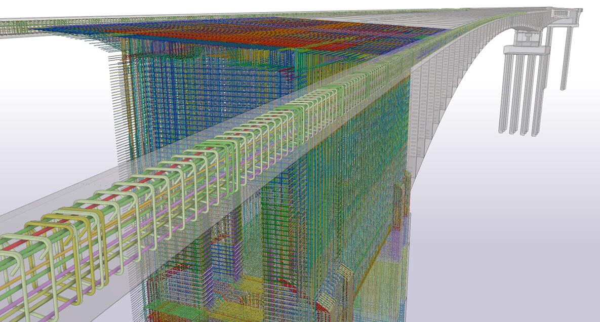 O planejamento de concretagem com o Tekla Structures na modelagem de pontes