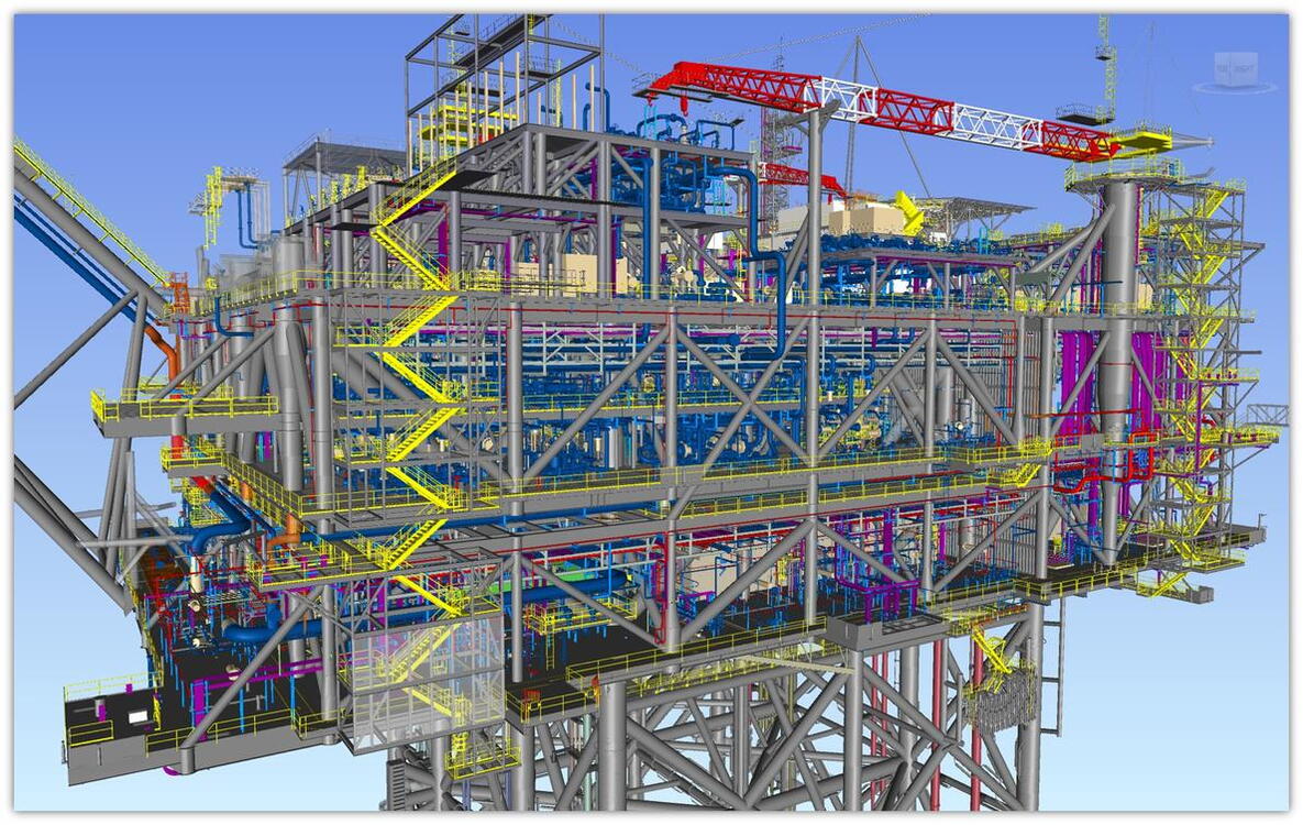 用于海上钻井平台的 Tekla Structures
