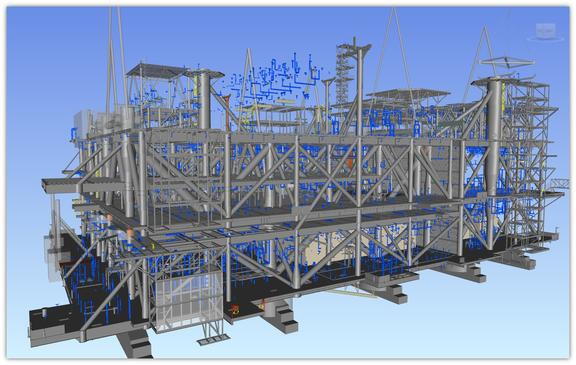 用于海上钻井平台的 Tekla Structures