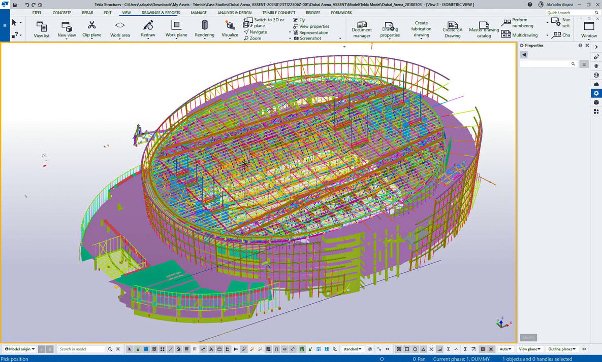 Tekla Structures在迪拜竞技场的应用 