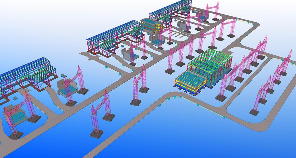 Detallado y fabricación de torres de transmisión con Tekla