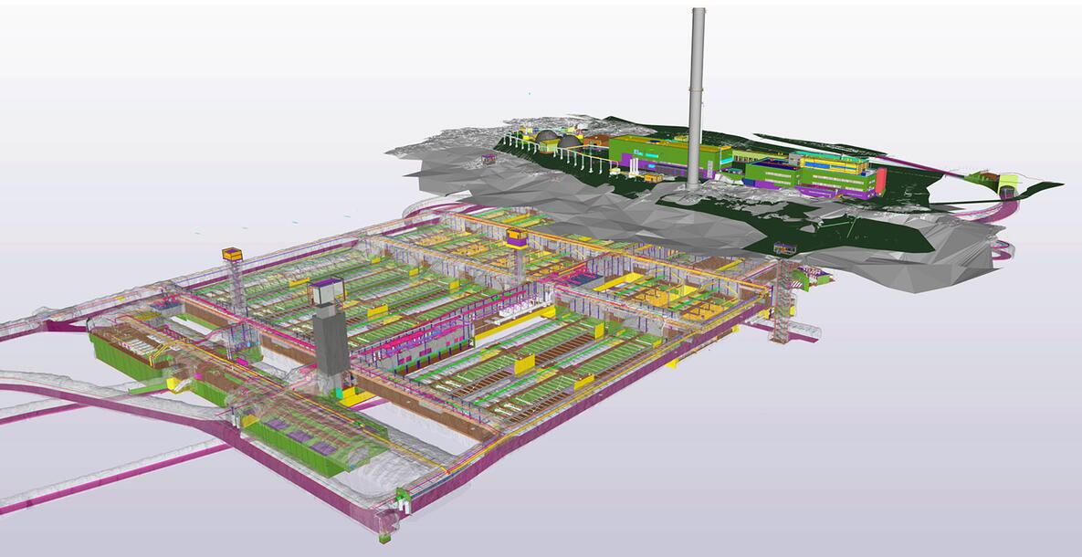 Planta de tratamiento de aguas residuales de Blominmäki: comunicaciones de proyectos basadas en BIM con Trimble Connect y Model Sharing