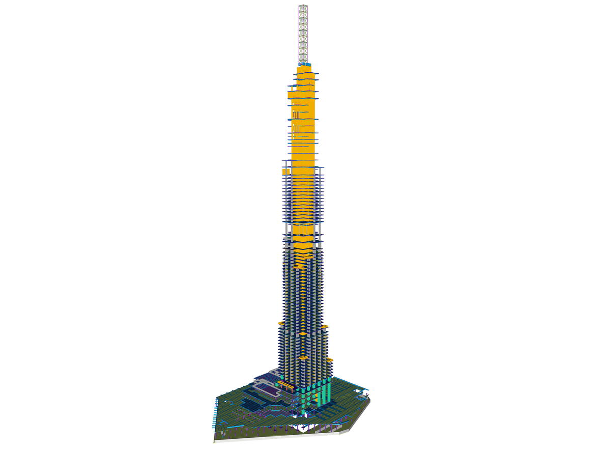 Tekla 및 Trimble로 지어진 랜드마크81 (Landmark81)