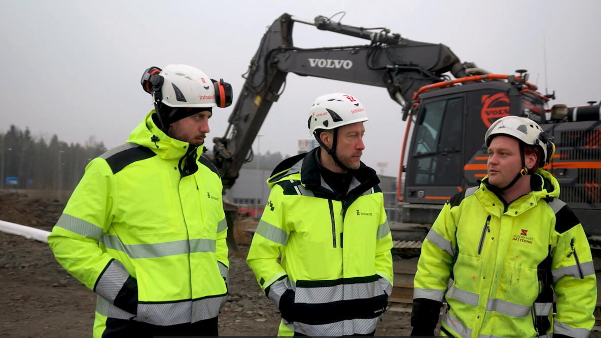 Hugo and Gabriel on-site at Eskilstuna.