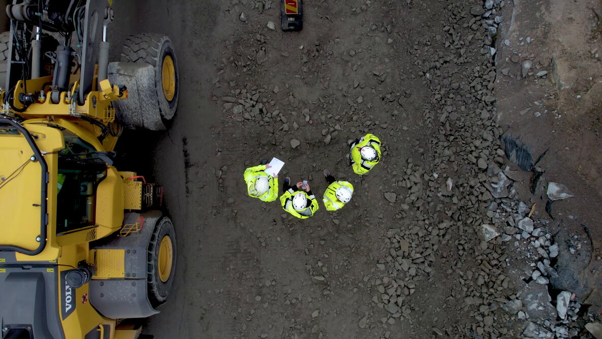 the project team for the Eskilstuna civil infrastructure project.