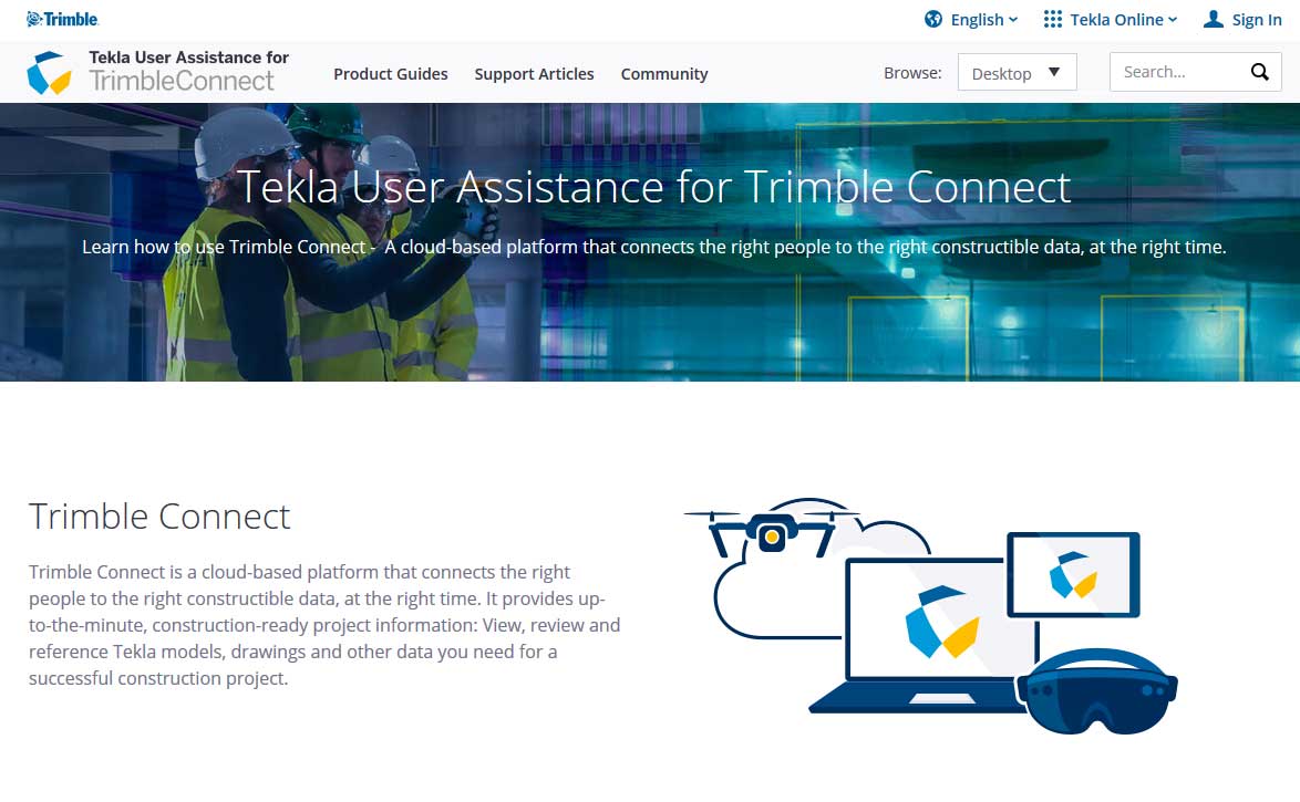 Tekla User Assistance for Trimble Connect